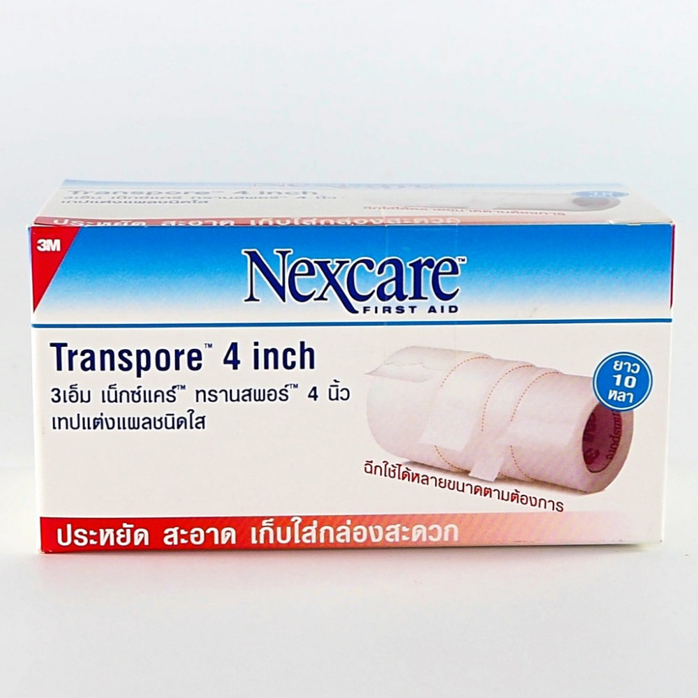 NEXCARE TRANSPORE FIRST AID 4'' X 10 YD
