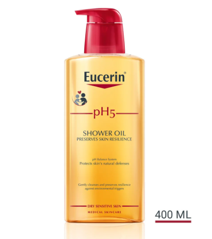 EUCERIN PH5 SHOWER OIL PRESERVES SKIN RESILIENCE 400ML