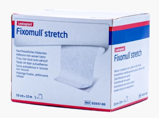 FIXOMULL STRETCH เทปเยื่อกระดาษยึดวัสดุปิดแผลมีกาว 10CM x10M