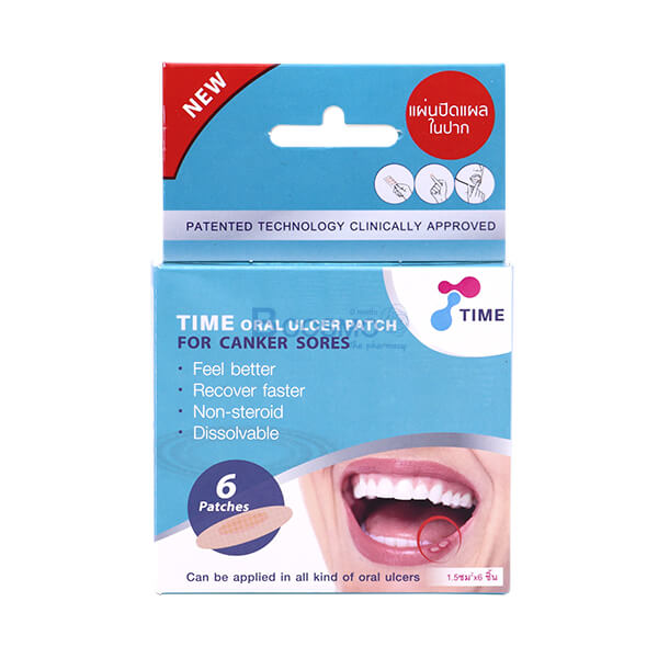 TIME ORAL ULCER PATCH 6'PCS