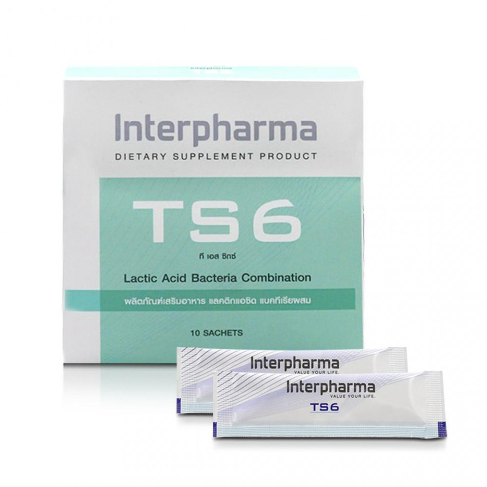 INTERPHARMA TS6 SYNBIOTIC สูตร BRIGHTENNING 10'SAC
