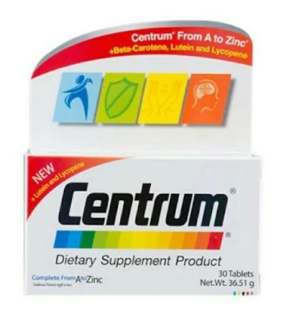 CENTRUM FROM A TO ZINC +LUTEIN AND LYCOPENE 30'S