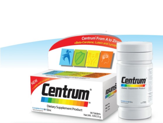 CENTRUM FROM A TO ZINC +LUTEIN AND LYCOPENE 90'S