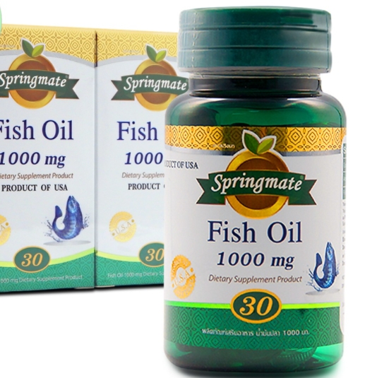 SPRINGMATE FISH OIL 1000MG. 30'S แพ็คคู่