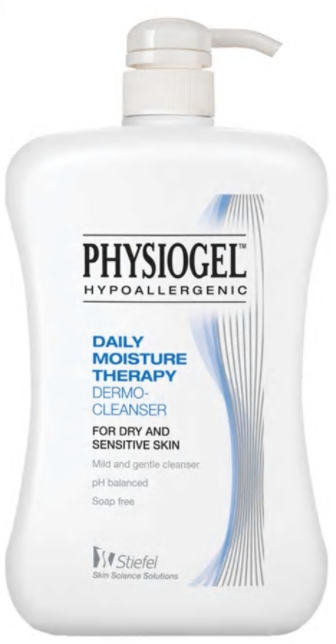 PHYSIOGEL DAILY MOISTURE THERAPY DERMO-CLEANSER 500ML. สีฟ้า