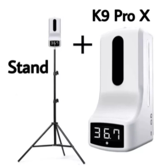 K9 PRO X AUTONOMIC THERMOMETER & ALCOHOL DISPENSER WITH STAND
