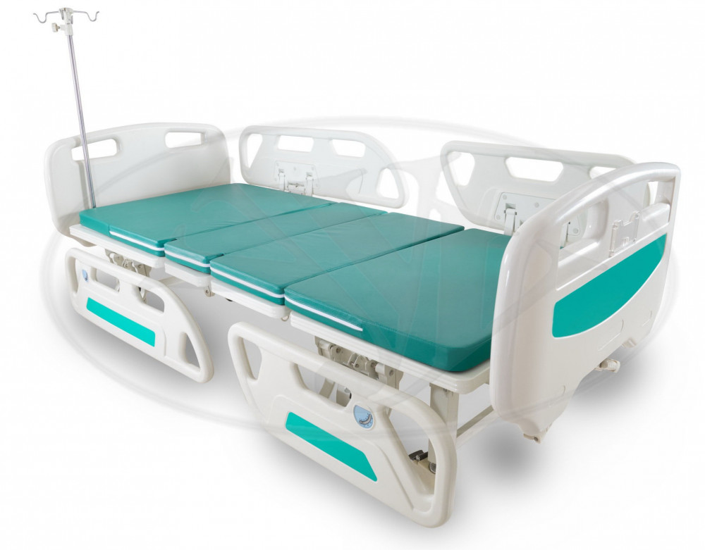 เตียงผู้ป่วยมือหมุน 3 ไกร์ YYY  ปีกนก รุ่น A236P