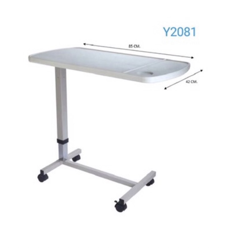 โต๊ะคร่อมเตียงแบบกด YYY รุ่น Y2081 หน้าโต๊ะ ABS