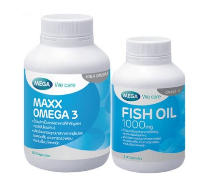 MEGA MAXX OMEGA 3 60'S + FISH OIL 1000MG. 30'S